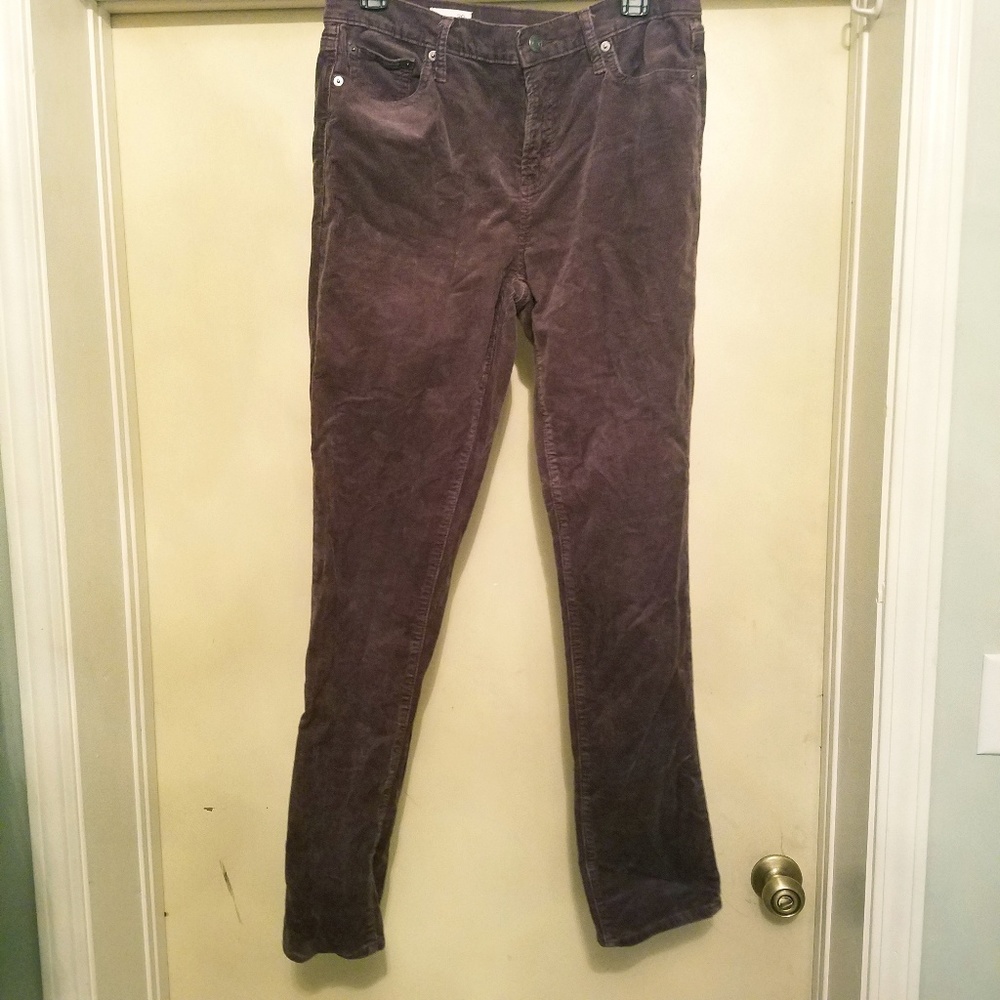 Gap real straight brown corduroy pants size 30r